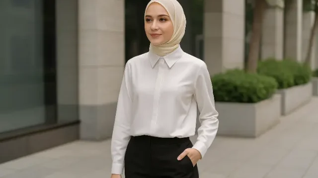 Inspirasi Blus Polos Modern: Tampil Rapi, Elegan, dan Modis Tanpa Ribet