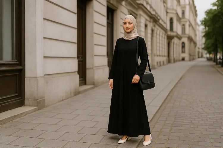 Inspirasi OOTD Gamis Hitam yang Simpel, Elegan, dan Fleksibel