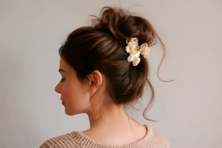 Messy Top Bun