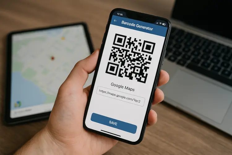 Cara Membuat Barcode Maps Lewat Aplikasi Barcode Generator (Android)