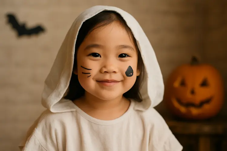 Friendly Ghost Makeup yang Tidak Menakutkan