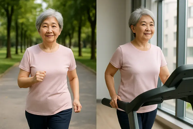 Japanese Walking di Dalam vs. Luar Ruangan