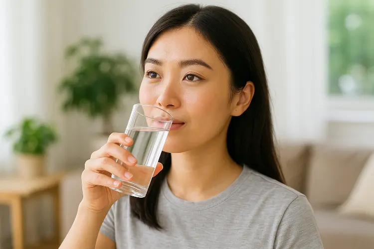 Manfaat Banyak Minum Air Putih - Menyeimbangkan pH Kulit agar Tetap Stabil
