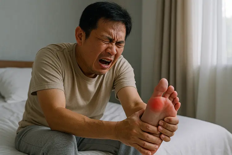 Gejala Asam Urat di Kaki - Nyeri Hebat yang Datang Mendadak (Terutama di Jempol Kaki)