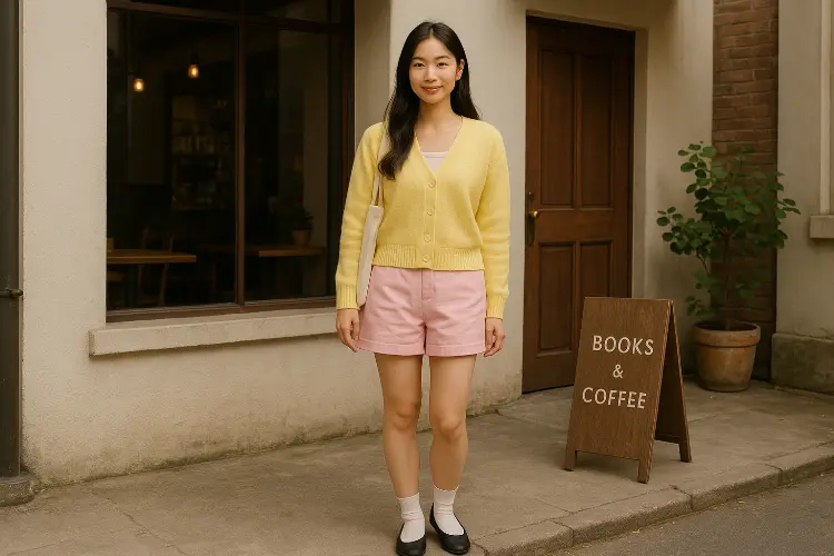 OOTD Kece buat Cafe Hopping - Pastel Preppy Charm