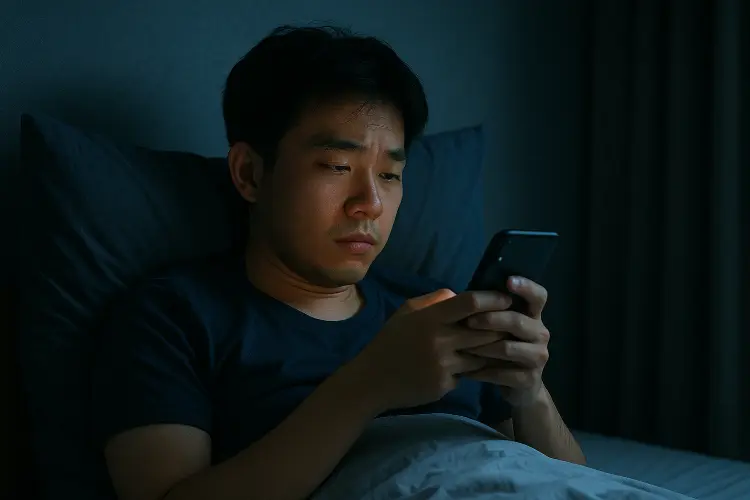 Terlalu Lama Menatap Layar Sebelum Tidur